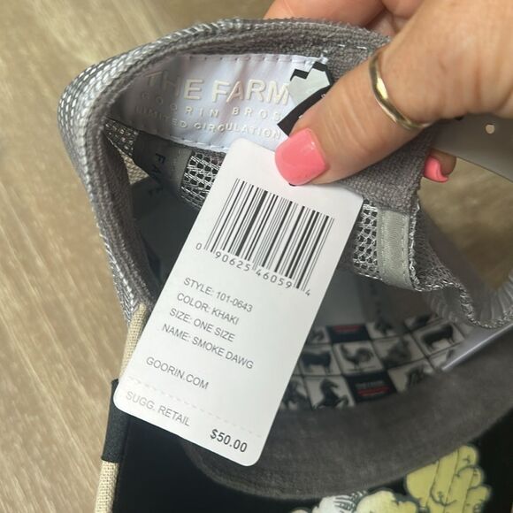 Goorin Bros Smoke‎ Dawg Trucker Hat khaki NWT - Picture 6 of 6